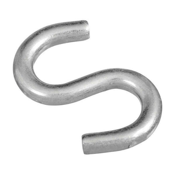 National Mfg Sales 2 in. Steel Open S-Hook, Zinc Plated, 2PK 5706619